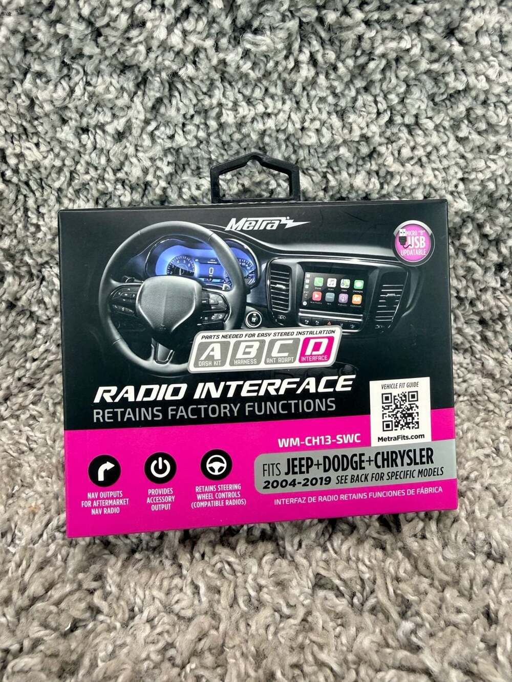 Metra WM-CH13-SWC Radio Interface with Steering Wheel Control for Jeep Dodge